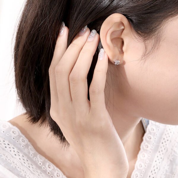 Boucles d'oreilles à tige en argent sterling S925, motif gourami frais et assorti – Image 9