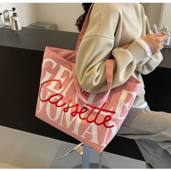 Sac fourre-tout en toile de grande capacité – Image 5