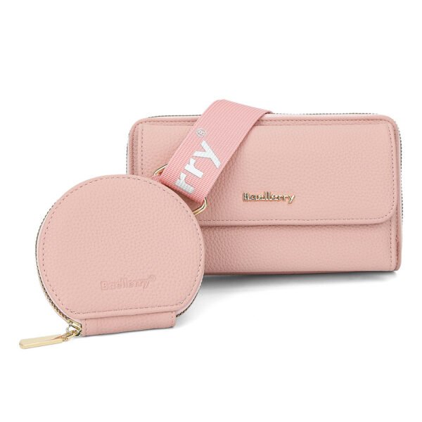 Lot de 2 sacs bandoulière texture litchi pour téléphone portable, avec petit porte-monnaie – Image 7