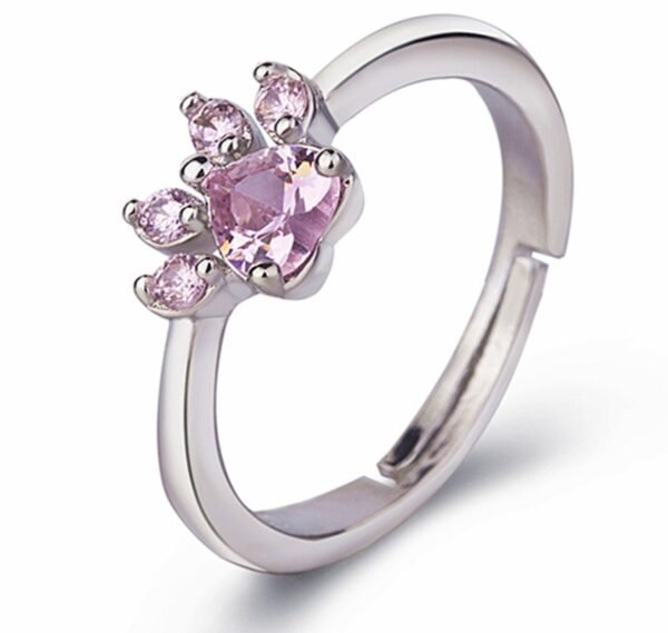 Bagues en forme de patte de chat, d'ours et de chien belle bijoux pour femmes + Ensemble – Image 9