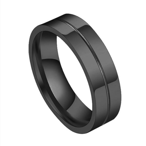 Bague de couple en acier titane et zircon pour homme et Femme, Car line – Image 3