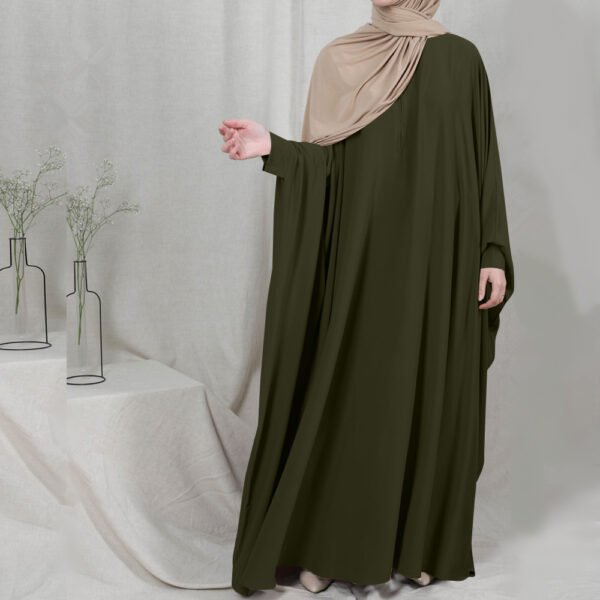Robe Hijab à capuche pour femme, type abaya, khimar – Image 9