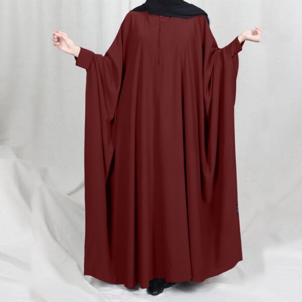 Robe Hijab à capuche pour femme, type abaya, khimar – Image 3