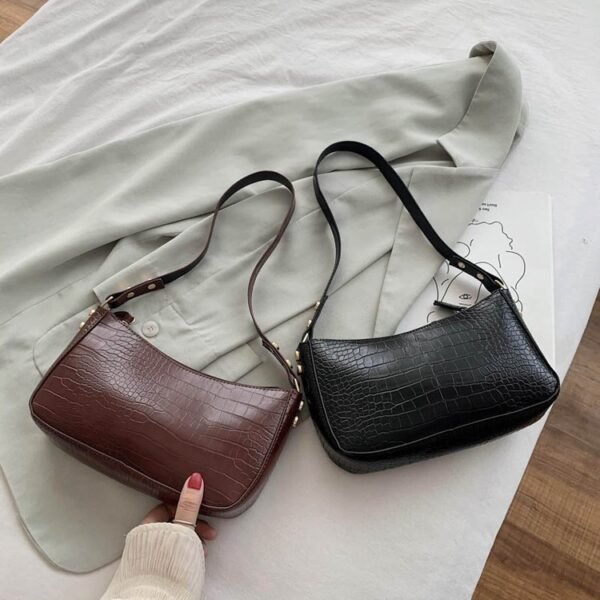 Sac à main rétro décontracté avec rivets tendance – Image 2