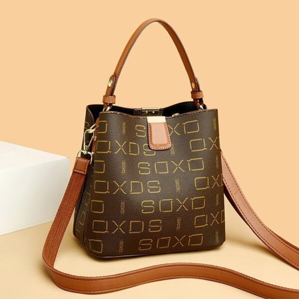 Nouveau sac à bandoulière Alphabet Brown Rice pour femme