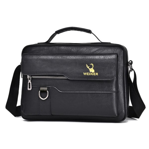 Sac messager tendance pour homme, sac à bandoulière en cuir synthétique, idéal pour les vacances – Image 5