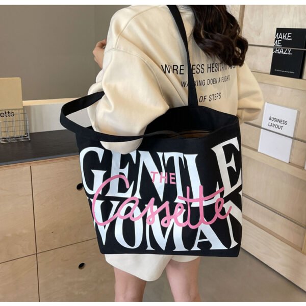 Sac fourre-tout en toile de grande capacité – Image 8