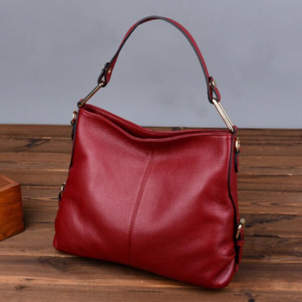 Sac à bandoulière en cuir véritable – Élégance et praticité au quotidien – Image 4