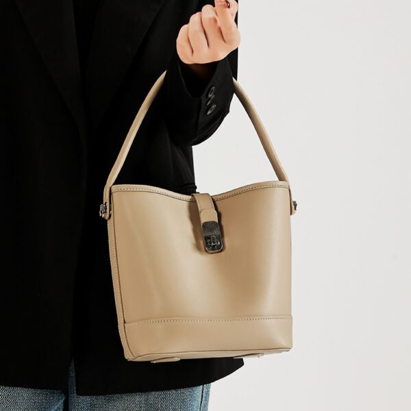 Sac seau en cuir  véritable de haute qualité pour femme – Image 2
