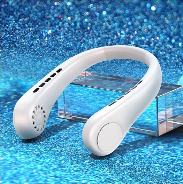 Mini ventilateur de cou portable sans pales, rechargeable, pour pour l'été – Image 9