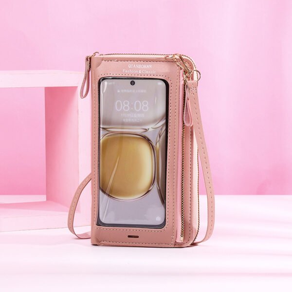 Sac à bandoulière transparent pour téléphone portable, écran tactile, antivol, et portefeuille – Image 10