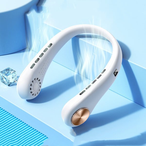 Mini ventilateur de cou portable sans pales, rechargeable, pour pour l'été – Image 5