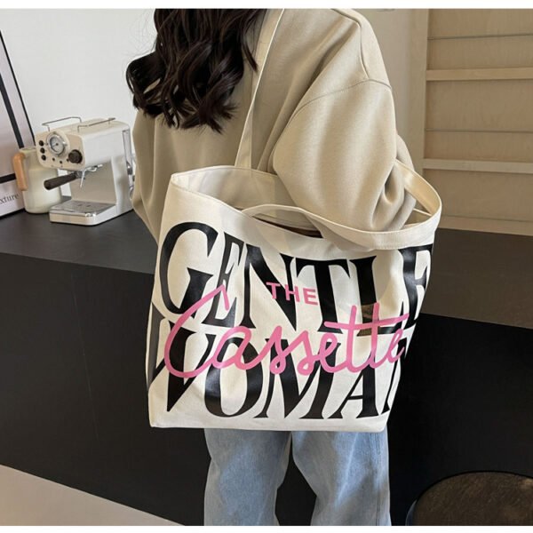 Sac fourre-tout en toile de grande capacité – Image 7