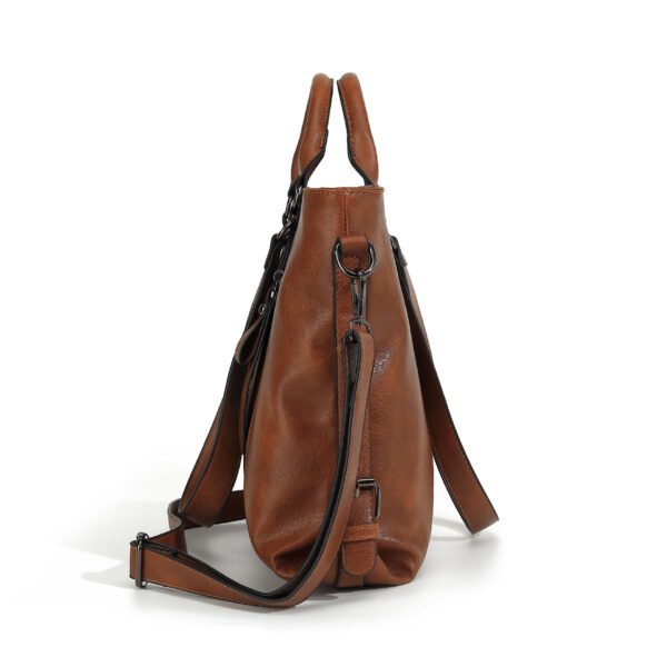 Sac fourre-tout en cuir souple et de grande capacité – Image 9