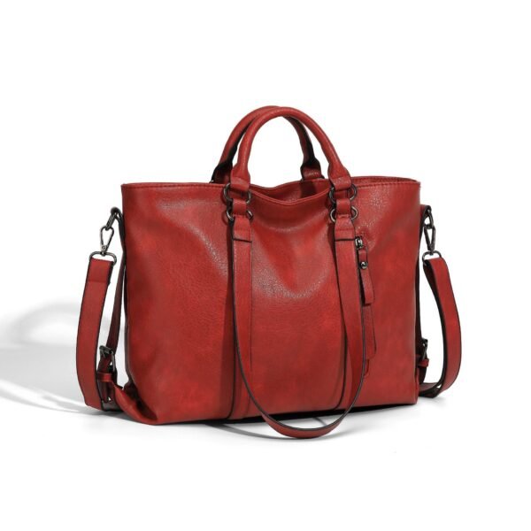Sac fourre-tout en cuir souple et de grande capacité – Image 8