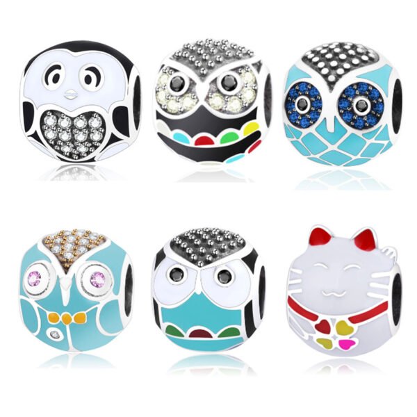Perles Yama en argent sterling S925, de jolies couleurs
