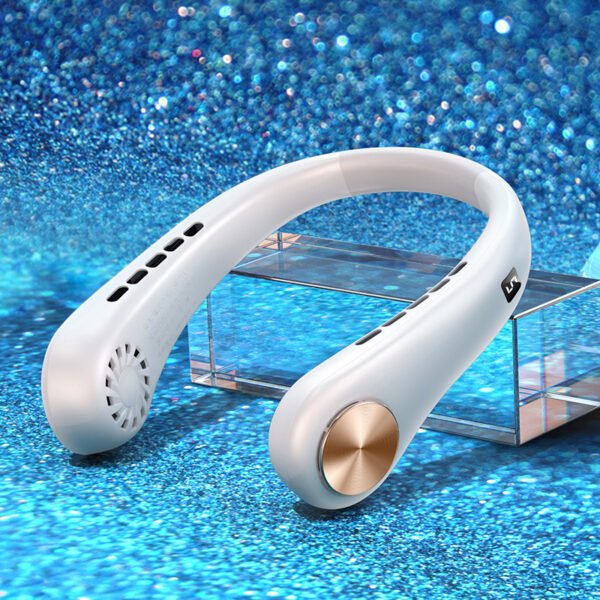 Mini ventilateur de cou portable sans pales, rechargeable, pour pour l'été – Image 7