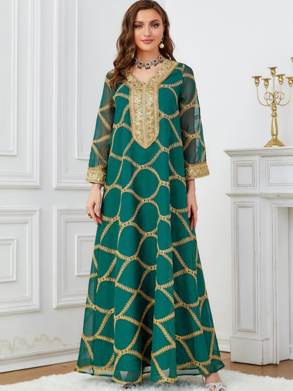 Belle robe à manches longues pour femme – Image 5