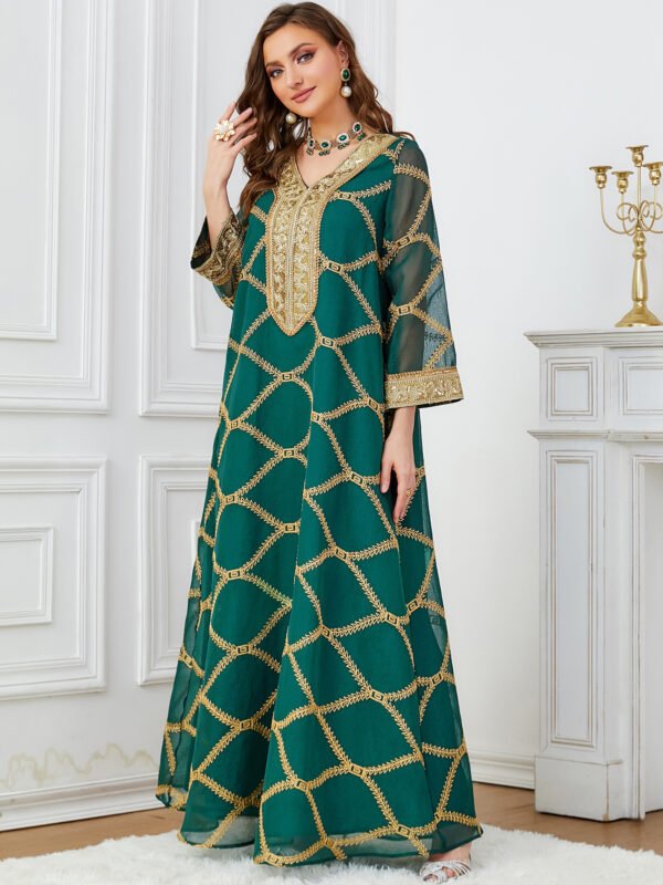 Belle robe à manches longues pour femme – Image 9