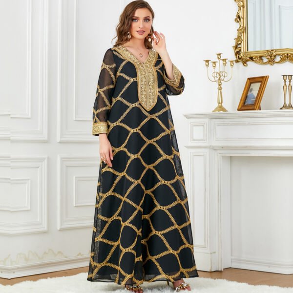 Belle robe à manches longues pour femme – Image 6