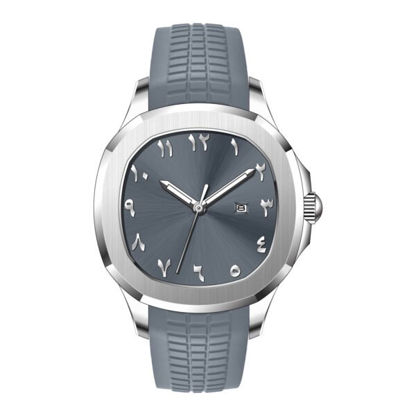 Montre à quartz étanche classique avec bracelet en silicone Grenade – Image 6