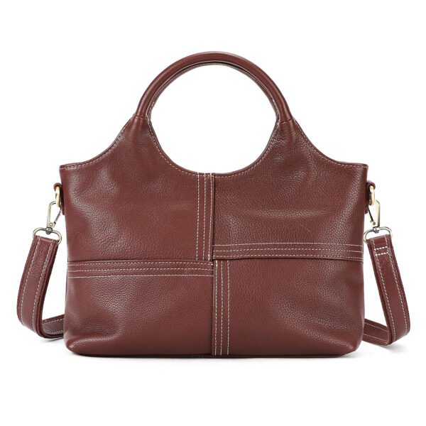Sac à main en cuir véritable pour femme – Image 4