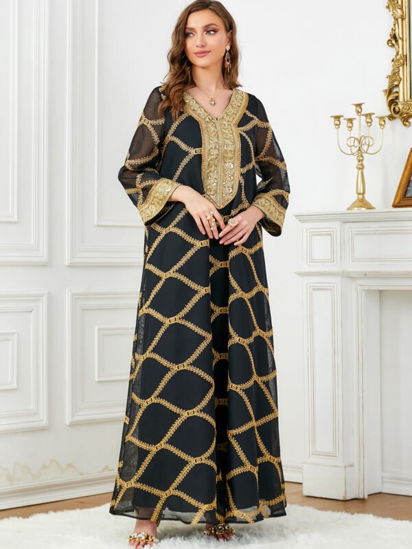 Belle robe à manches longues pour femme – Image 7